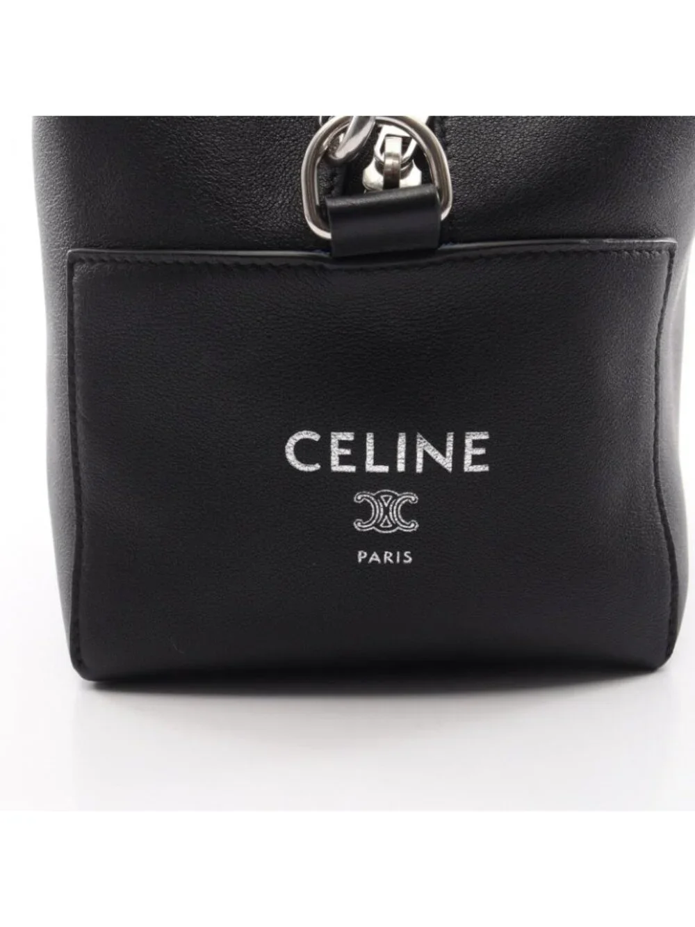 Celine Shoulder Bag Takeaway Black Leather Take Away